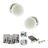 Quality image of Old English Skipton Door Knob Pack (Lock Set - Horizontal Bathlock, 4" Fire Rated Hinges x3) - Polished Chrome | Sku. adpoe59cmkwhpc72 | available from Trade Door Handles.