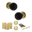 Quality image of Old English Whitby Door Knob Pack (Lock Set - Horizontal Sashlock, 3" Fire Rated Hinges x3) - Polished Brass | Sku. adpoe60rremkpb69 | available from Trade Door Handles.