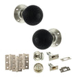 Quality image of Old English Whitby Door Knob Pack (Bathroom Set - 3" Deadbolt, 3" Fire Rated Hinges x3) - Polished Nickel | Sku. adpoe60rremkpn60 | available from Trade Door Handles.