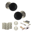 Quality image of Old English Whitby Door Knob Pack (Lock Set - 3" Latch & Deadlock, 3" Fire Rated Hinges x3) - Satin Nickel | Sku. adpoe60rremksn66 | available from Trade Door Handles.