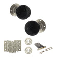 Quality image of Old English Whitby Door Knob Pack (Lock Set - Horizontal Sashlock, 3" Fire Rated Hinges x3) - Satin Nickel | Sku. adpoe60rremksn69 | available from Trade Door Handles.