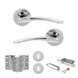 Quality image of STATUS Arizona Door Handle Pack (3 Lever Lock Set - 3" CE Sashlock, 3" Fire Rated Hinges x3) - Polished Chrome | Sku. adps22rpc15 | available from Trade Door Handles.