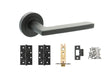 Quality image of Atlantic Alaska Door Pack Bundle (2.5" Latch, 3"x2" Hingesx3) - Matt Black | Sku. adpbs26rmb25 | available from Trade Door Handles.