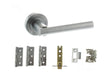 Quality image of Atlantic Nebraska Door Pack Bundle (2.5" Latch, 3"x2" Hingesx3) - Satin Chrome | Sku. adpbs28rsc25 | available from Trade Door Handles.