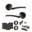 Quality image of STATUS Indiana Door Handle Pack (Euro Lock Set - 3" CE Sashlock, 4" Fire Rated Hinges x3) - Urban Dark Bronze | Sku. adps33rudb23 | available from Trade Door Handles.