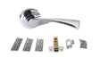Quality image of Atlantic Colorado Door Pack Bundle (3" Latch + 3"x2" Hingesx3) - Polished Chrome | Sku. adpbs34rpc3 | available from Trade Door Handles.