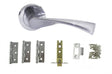 Quality image of Atlantic Colorado Door Pack Bundle (2.5" Latch, 3"x2" Hingesx3) - Satin Chrome | Sku. adpbs34rsc25 | available from Trade Door Handles.
