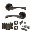 Quality image of STATUS Colorado Door Handle Pack (Euro Lock Set - 3" CE Sashlock, 4" Fire Rated Hinges x3) - Urban Dark Bronze | Sku. adps34rudb23 | available from Trade Door Handles.
