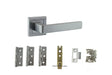 Quality image of Atlantic Montana Door Pack Bundle (3" Latch, 3"x2" Hingesx3) - Satin Chrome | Sku. adpbs40ssc3 | available from Trade Door Handles.