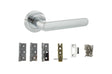 Quality image of STATUS Carolina Door Handle Pack (Latch Set - 2.5" CE Latch, 3" Fire Rated Hinges x3) - Polished Chrome | Sku. adps42rpc1 | available from Trade Door Handles.