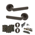 Quality image of STATUS Carolina Door Handle Pack (Euro Lock Set - 3" CE Sashlock, 4" Fire Rated Hinges x3) - Urban Dark Bronze | Sku. adps42rudb23 | available from Trade Door Handles.