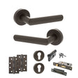 Quality image of STATUS Carolina Door Handle Pack (Euro Lock Set - 3" CE Sashlock, 4" Slim Knuckle Hinges x2) - Urban Dark Bronze | Sku. adps42rudb25 | available from Trade Door Handles.