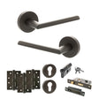 Quality image of STATUS Alabama Door Handle Pack (Euro Lock Set - 3" CE Sashlock, 4" Fire Rated Hinges x3) - Urban Dark Bronze | Sku. adps43rudb23 | available from Trade Door Handles.