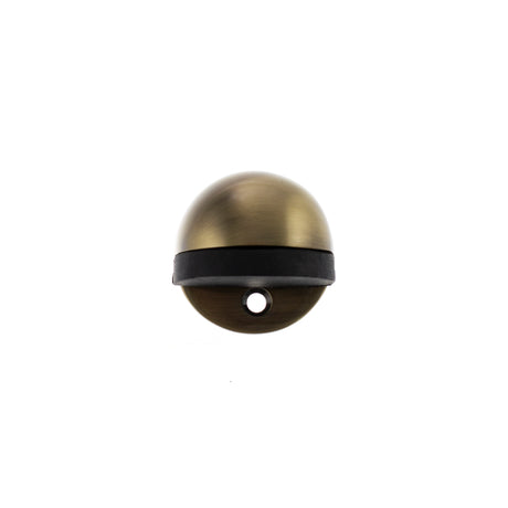 Quality image of Atlantic Half-Moon Premium Floor Mounted Door Stop - Antique Brass | Sku. adshmpab | available from Trade Door Handles.