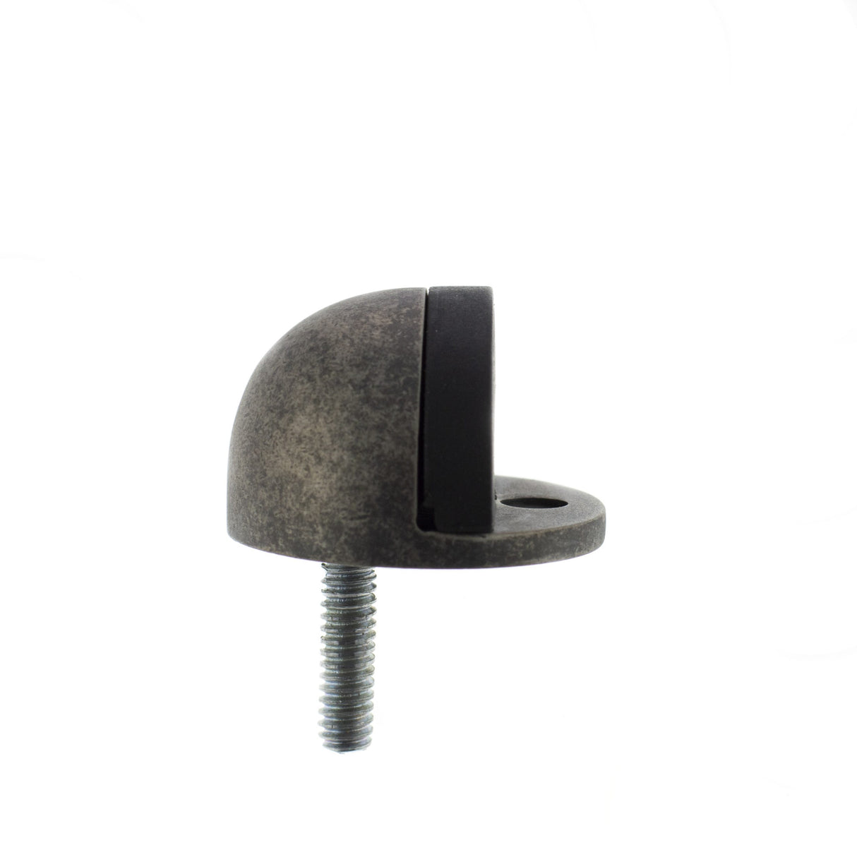 Quality image of Atlantic Half-Moon Premium Floor Mounted Door Stop - Distressed Silver | Sku. adshmpds | available from Trade Door Handles.