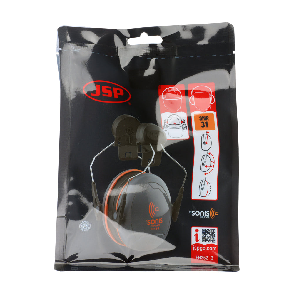 This is an image of Timco - SonisÃƒÆ’Ã†â€™Ãƒâ€ Ã¢â‚¬â„¢ÃƒÂ¢Ã¢â‚¬Å¡Ã‚Â¬Ãƒâ€¦Ã‚Â¡Ãƒâ€šÃ‚Â® Compact Helmet Mounted Ear Defenders - 31dB SNR 31dB SNR (1 Each Bag) AEB0300CY000