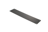 Quality image of Atlantic Finger Plate Radius Corner Pre drilled with screws 350mm x 75mm - Matt Black | Sku. afp35075mb | available from Trade Door Handles.