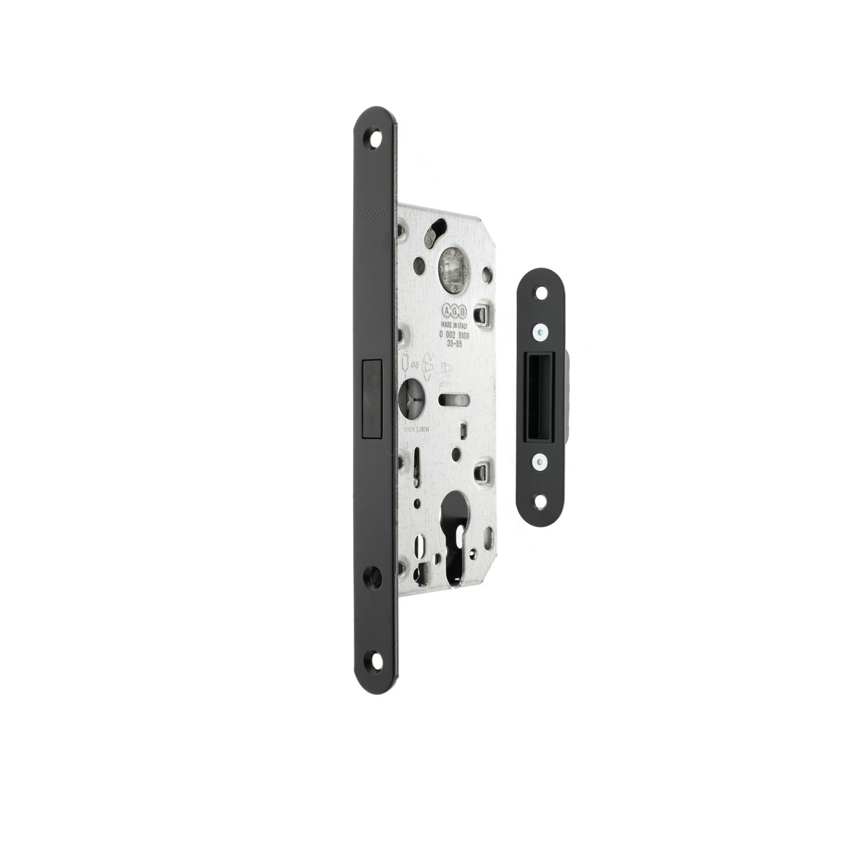 Quality image of AGB Polaris 2XT Magnetic Euro Profile Sashlock with adjustable strikeplate 35mm backset - Matt Black | Sku. agb2xt25emb | available from Trade Door Handles.