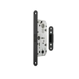 Quality image of AGB Polaris 2XT Magnetic Bathroom Lock with adjustable strikeplate 35mm backset - Matt Black | Sku. agb2xt25wcmb | available from Trade Door Handles.