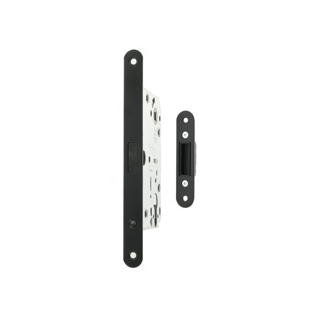 Quality image of AGB Polaris 2XT Magnetic Euro Profile Sashlock 50mm backset - Matt Black | Sku. agb2xte50mb | available from Trade Door Handles.
