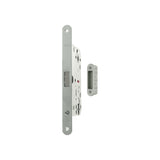 Quality image of AGB Polaris 2XT Magnetic Euro Profile Sashlock 60mm backset with strike plates for ALU doors - Satin Chrome | Sku. agb2xtesc-alu | available from Trade Door Handles.