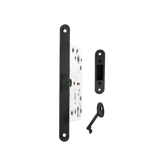 Quality image of AGB Polaris 2XT Magnetic Key Sashlock 60mm backset - Matt Black | Sku. agb2xtlkmb | available from Trade Door Handles.