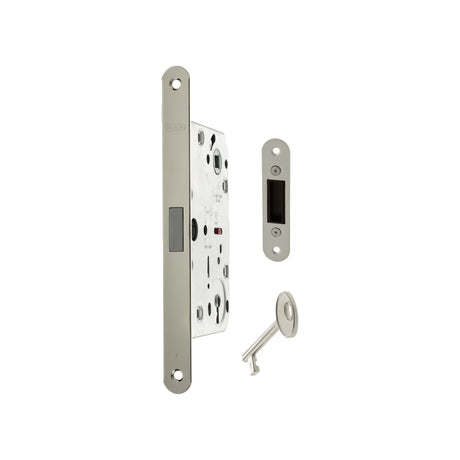 Quality image of AGB Polaris 2XT Magnetic Key Sashlock 60mm backset - Satin Chrome | Sku. agb2xtlksc | available from Trade Door Handles.