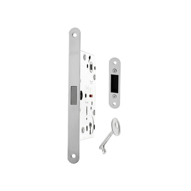 Quality image of AGB Polaris 2XT Magnetic Key Sashlock 60mm backset - White | Sku. agb2xtlkwh | available from Trade Door Handles.