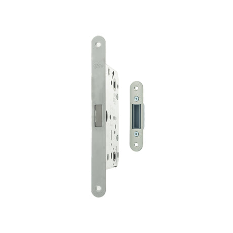 Quality image of AGB Polaris 2XT Magnetic Bathroom Lock 50mm backset - Satin Chrome | Sku. agb2xtwc50sc | available from Trade Door Handles.