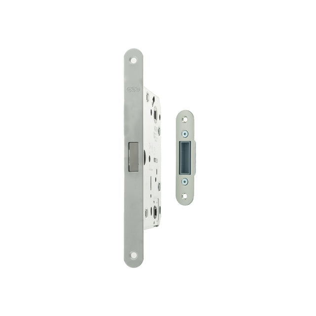 Quality image of AGB Polaris 2XT Magnetic Bathroom Lock 50mm backset - Satin Chrome | Sku. agb2xtwc50sc | available from Trade Door Handles.