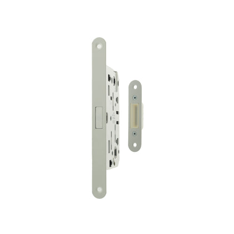 Quality image of AGB Polaris 2XT Magnetic Bathroom Lock 50mm backset - White | Sku. agb2xtwc50wh | available from Trade Door Handles.