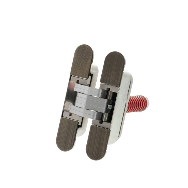 Quality image of AGB Eclipse 3.2 Heavy Duty Self-Close Concealed Hinge for 60kg door - Matt Antique Brass | Sku. agbh32shdmab | available from Trade Door Handles.