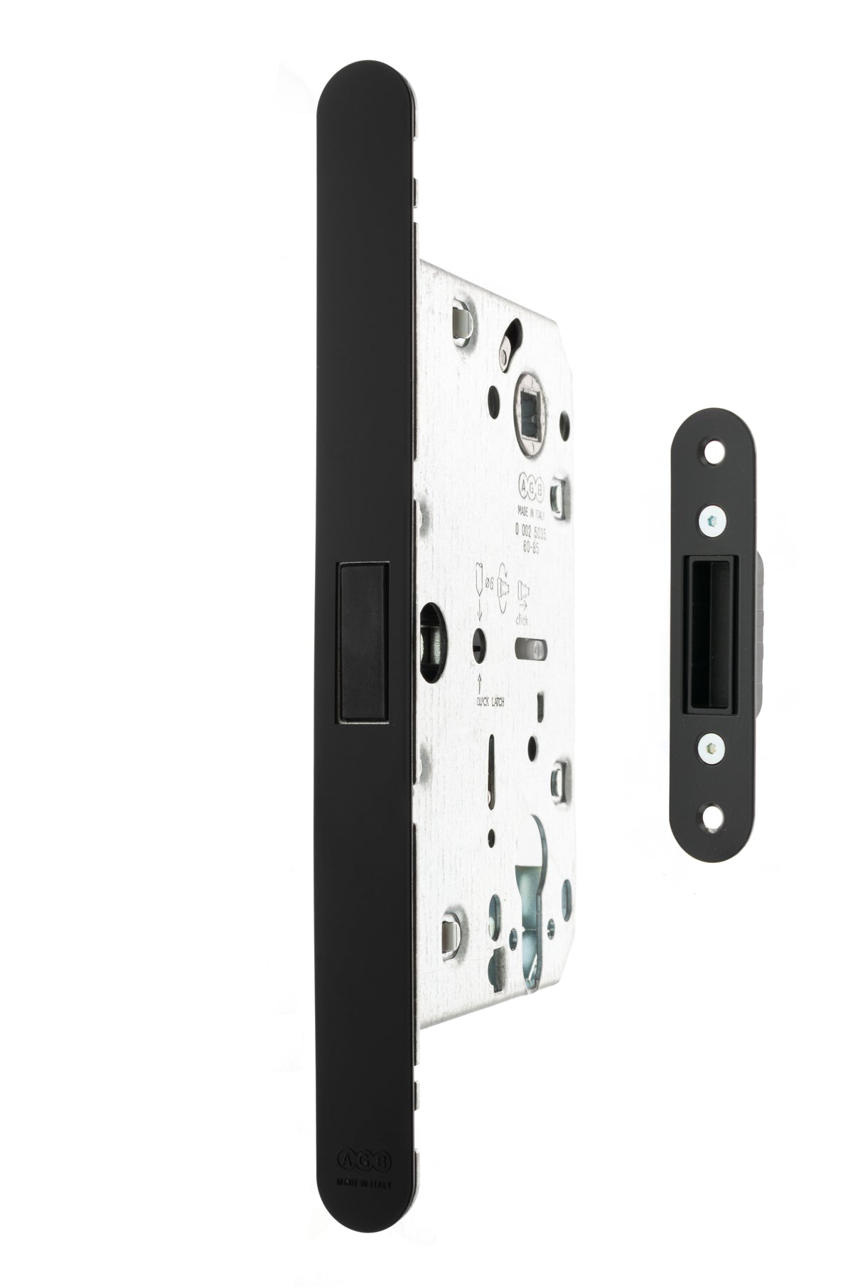 Quality image of AGB Revolution XT Magnetic Euro Profile Sashlock 60mm backset - Matt Black | Sku. agbmlemb | available from Trade Door Handles.