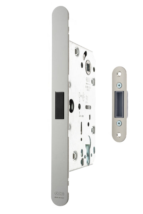 Quality image of AGB Revolution XT Magnetic Euro Profile Sashlock 60mm backset - Satin Chrome | Sku. agbmlesc | available from Trade Door Handles.