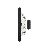 Quality image of AGB Revolution XT Magnetic Bathroom Lock 60mm backset with strike plates for ALU doors - Matt Black | Sku. agbmlwcmb-alu | available from Trade Door Handles.