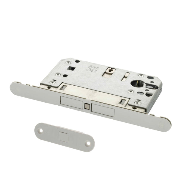 Quality image of AGB Touch Magnetic Door Catch Euro Profile Sashlock - White | Sku. agbtewh | available from Trade Door Handles.