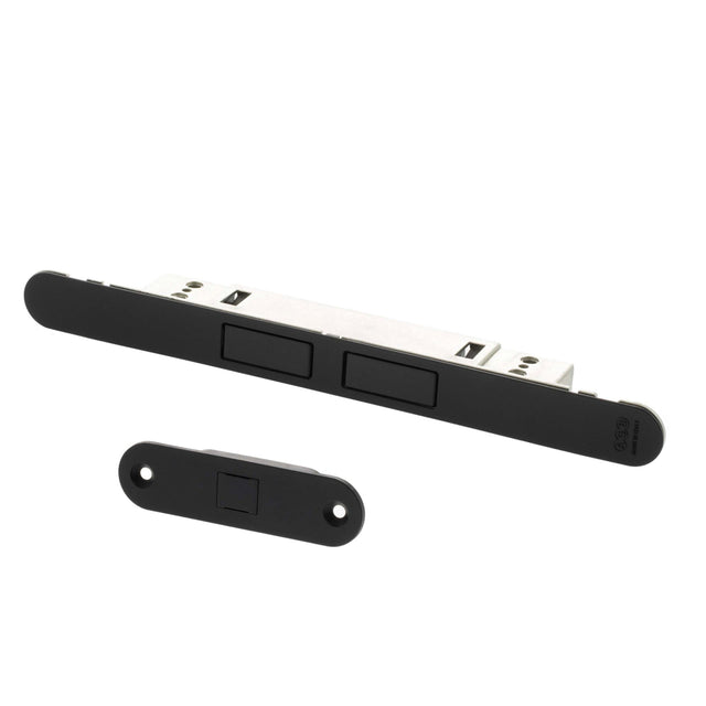 Quality image of AGB Touch Adjustable Magnetic Door Catch - Matt Black | Sku. agbtmb | available from Trade Door Handles.
