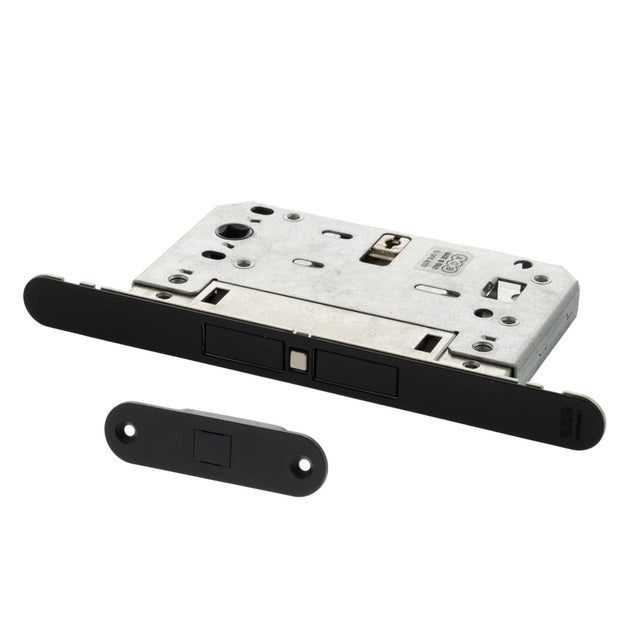 Quality image of AGB Touch Magnetic Door Catch Bathroom Lock - Matt Black | Sku. agbtwcmb | available from Trade Door Handles.
