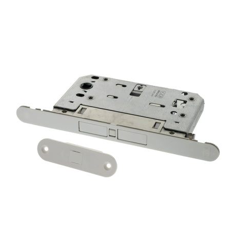 Quality image of AGB Touch Magnetic Door Catch Bathroom Lock - White | Sku. agbtwcwh | available from Trade Door Handles.