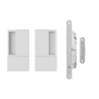 Quality image of AGB Wave Flush Door Handle & Euro Profile Lock Set - White | Sku. agbwewh | available from Trade Door Handles.