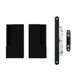 Quality image of AGB Wave Flush Door Handle & Latch Set - Matt Black | Sku. agbwlmb | available from Trade Door Handles.