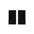 Quality image of AGB Wave Flush Pocket Door Handle Set - Matt Black | Sku. agbwlpdmb | available from Trade Door Handles.