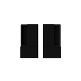 Quality image of AGB Wave Flush Pocket Door Handle Set - Matt Black | Sku. agbwlpdmb | available from Trade Door Handles.