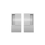 Quality image of AGB Wave Flush Pocket Door Handle Set - Satin Chrome | Sku. agbwlpdsc | available from Trade Door Handles.
