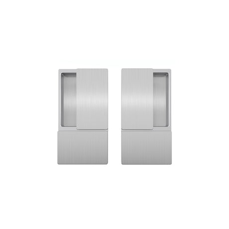 Quality image of AGB Wave Flush Pocket Door Handle Set - Satin Chrome | Sku. agbwlpdsc | available from Trade Door Handles.