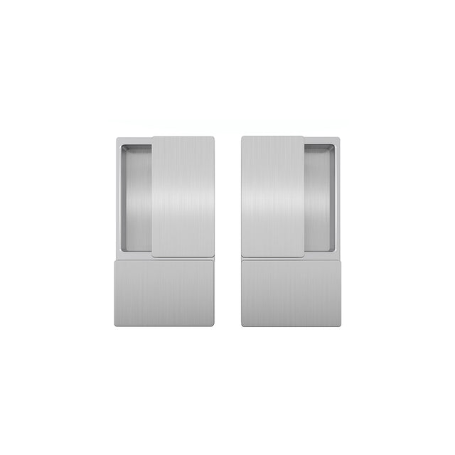 Quality image of AGB Wave Flush Pocket Door Handle Set - Satin Chrome | Sku. agbwlpdsc | available from Trade Door Handles.