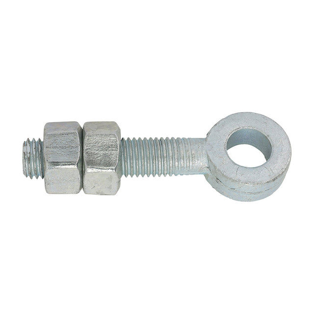 This is an image of Timco - Adjustable Gate Eyes with Nuts - Zinc M12 x 100 (1 Each Unit) AGE12100Z