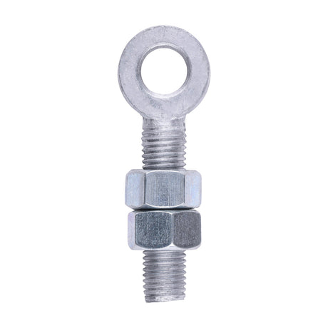 This is an image of Timco - Adjustable Gate Eye with Nuts - Hot Dipped Galvanised M19 x 100 (1 Each Unit) AGE19100GEA