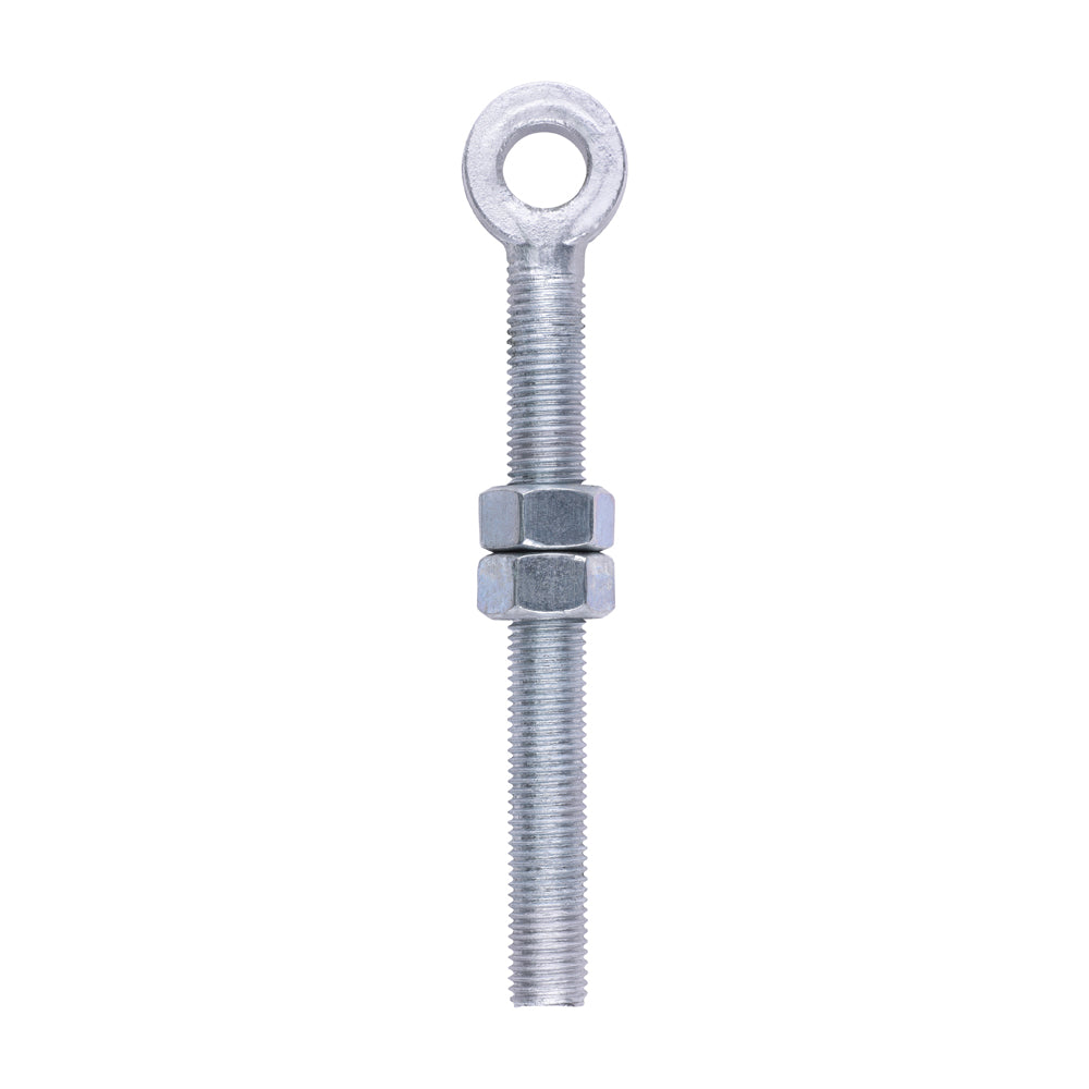 This is an image of Timco - Adjustable Gate Eye with Nuts - Hot Dipped Galvanised M19 x 200 (1 Each Unit) AGE19200GEA