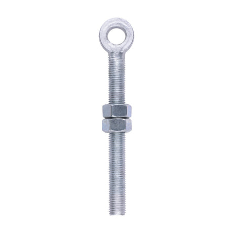 This is an image of Timco - Adjustable Gate Eye with Nuts - Hot Dipped Galvanised M19 x 200 (1 Each Unit) AGE19200GEA